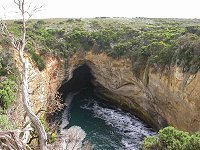 Loch Ard Gorge - blowhole (tunnel is more than 100 m long)