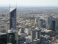 city view towards Melbourne Central