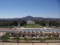 view from the roof of the Parliament House