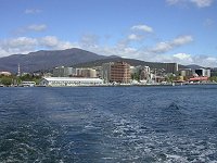 View of Hobart and Mt.Wellington from Sullivans Cove