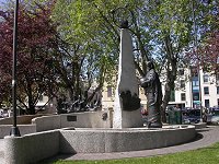 Abel Tasman monument near Parliament Square