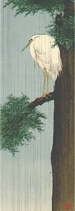 Koho Shoda - Egret on a Tree